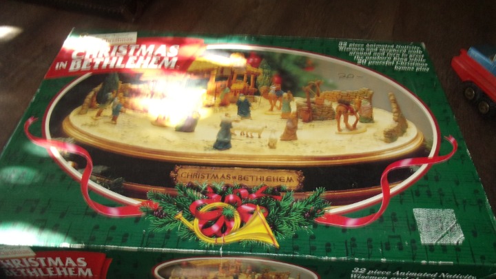 Mr. Christmas animated nativity scene