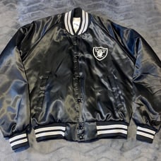 Vintage Oakland Las Vegas Raiders Chalk Line Jacket