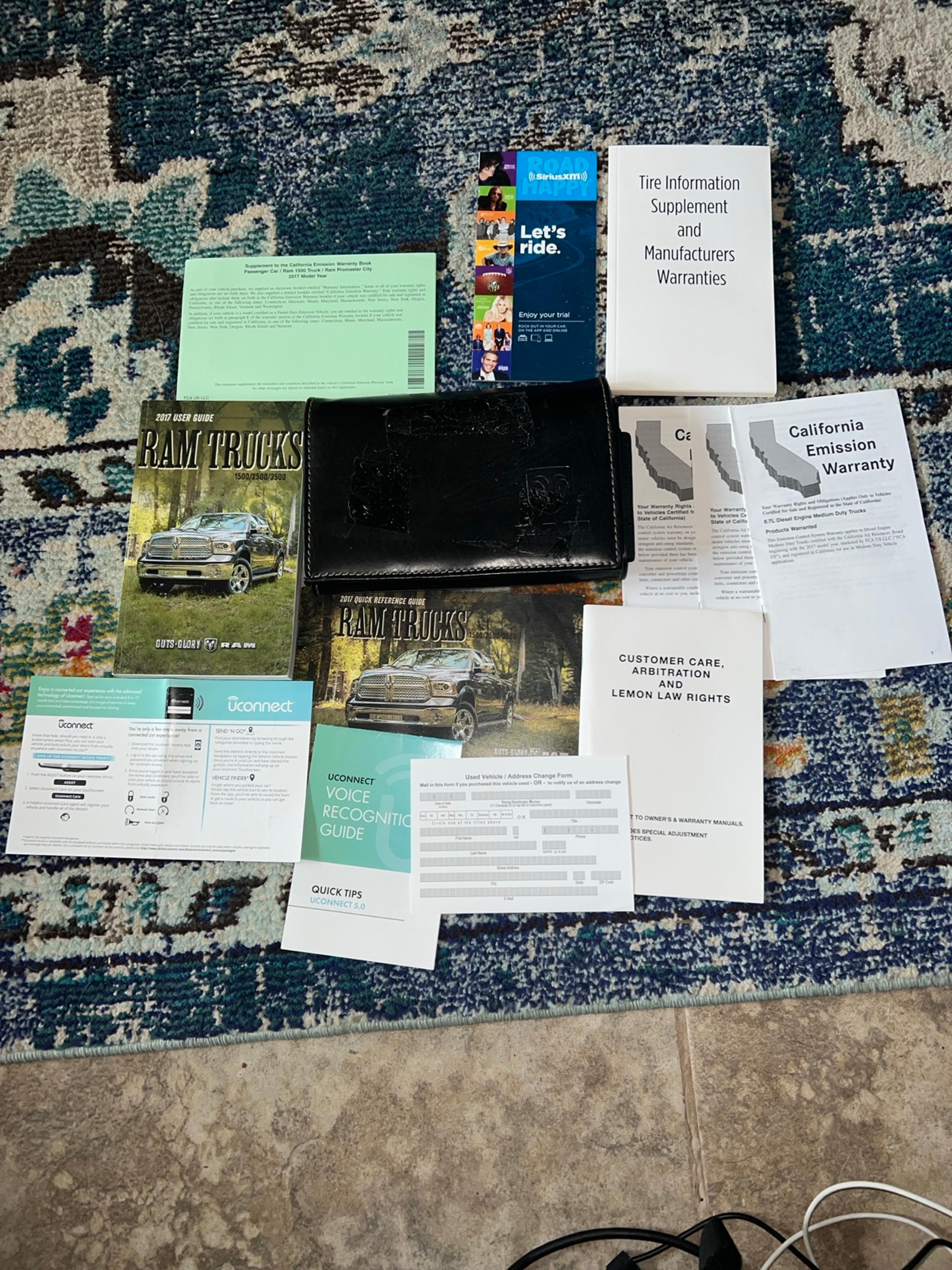 2017 RAM OEM 1500/2500/3500 owners manual