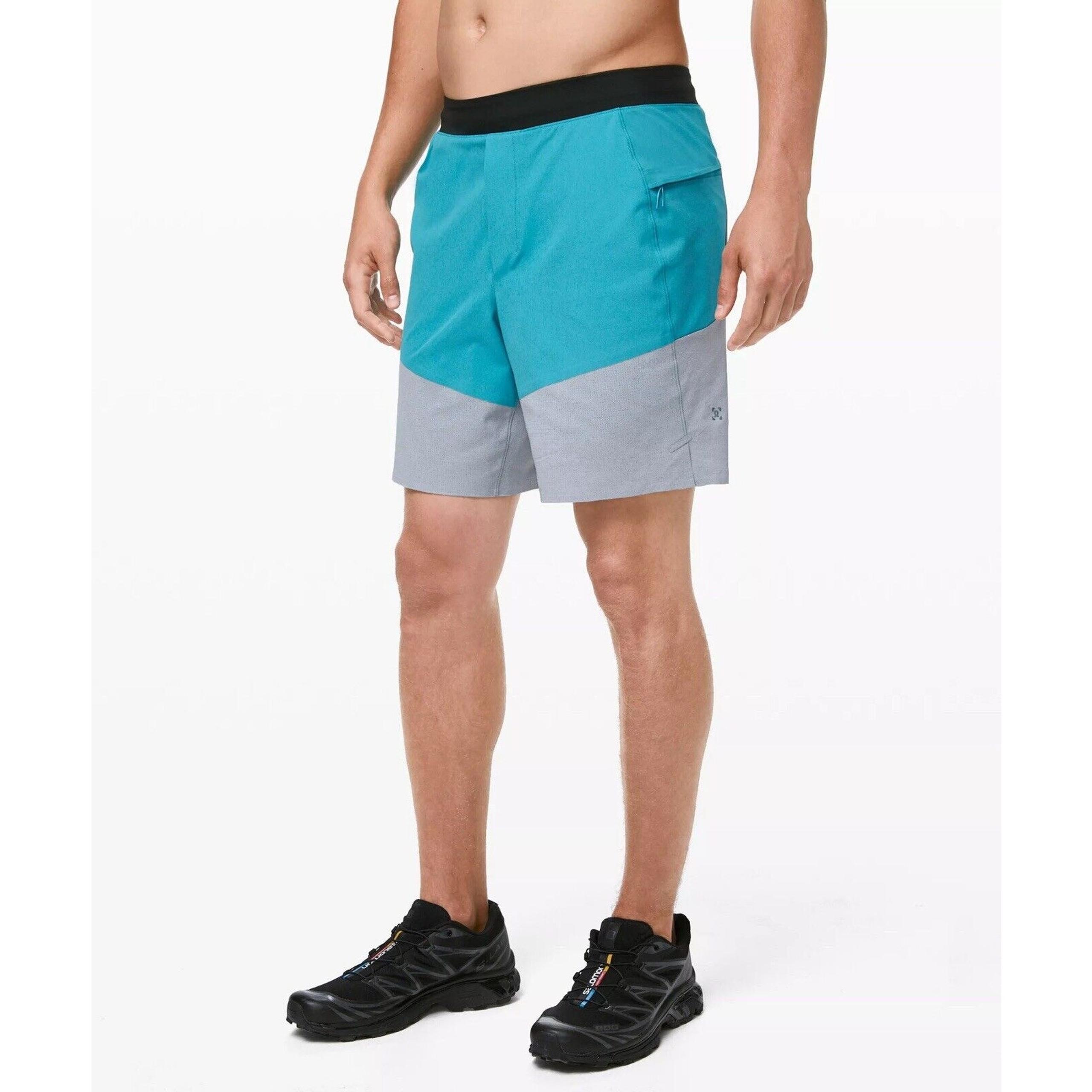 Lululemon Namaste At The Beach Short Shorts Men’s Medium Lined Zipper Pockets