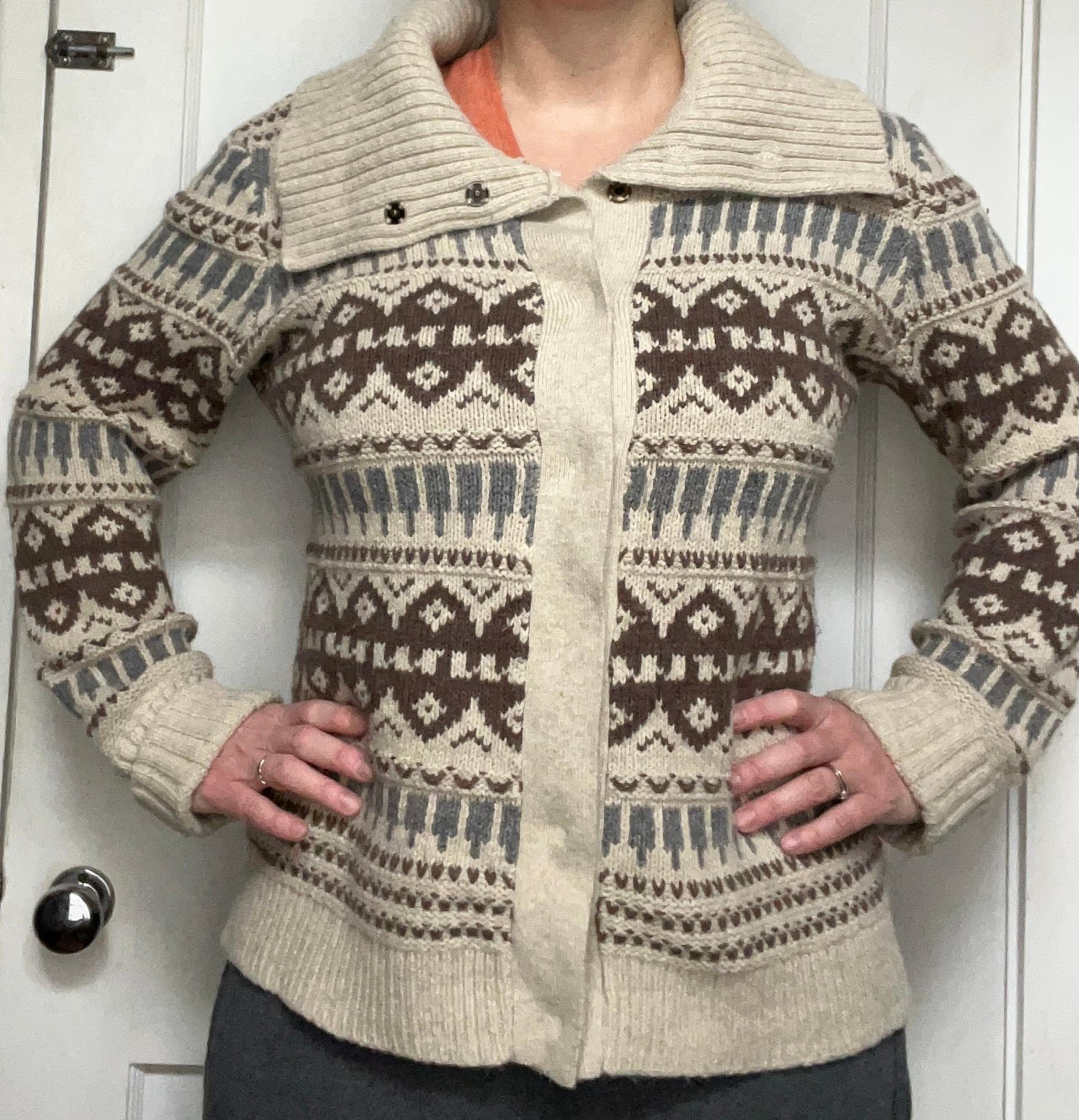 Orvis women’s snap button Cardigan Sweater