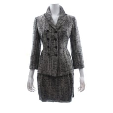 DOLCE & GABBANNA WOOL SKIRT SUIT