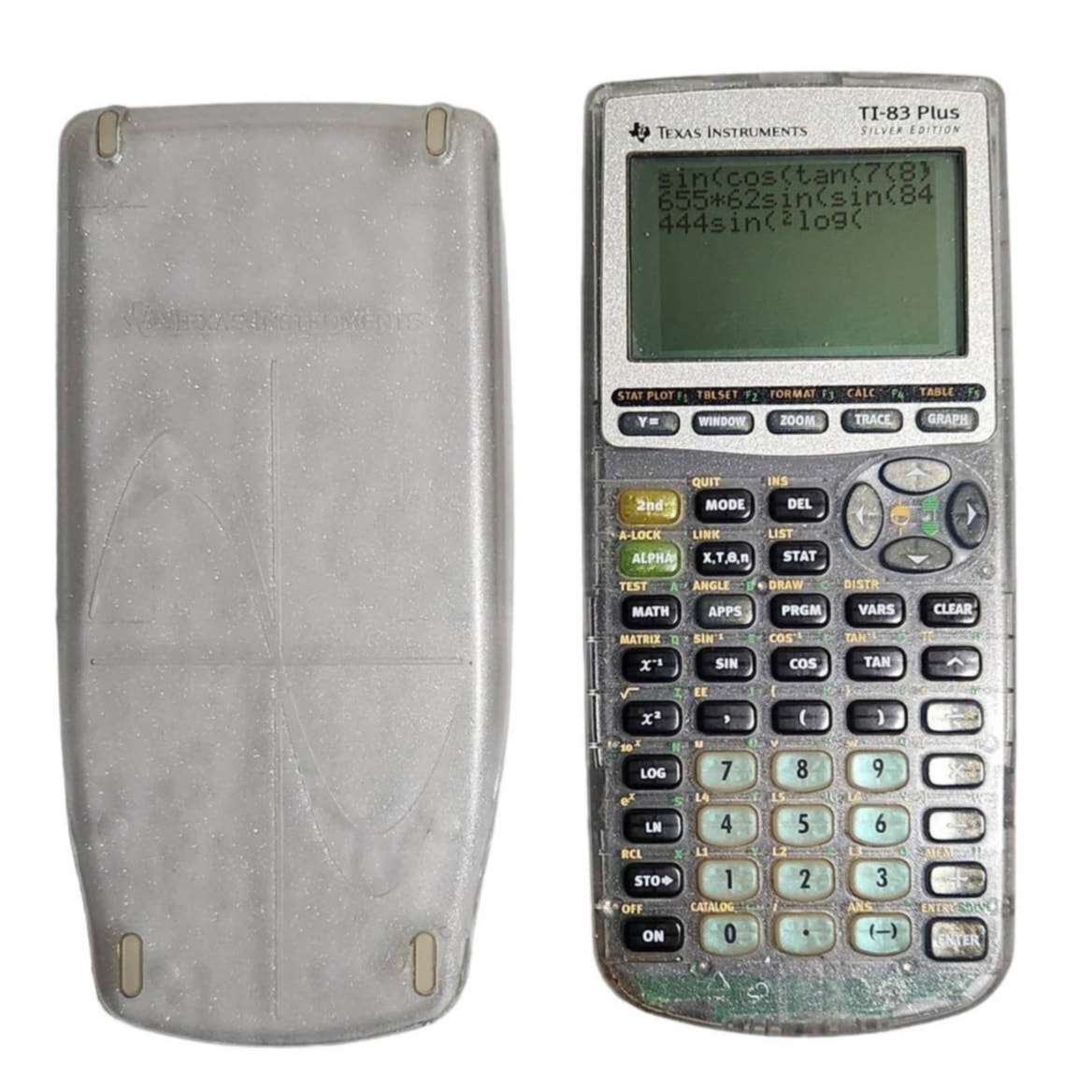 Texas Instruments T1-83 Plus Silver Edition Graphing Calculator With Cover 1999