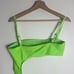 Skims recycled swim strapless monokini in neon green swimsuit one piece XL