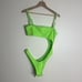 Skims recycled swim strapless monokini in neon green swimsuit one piece XL