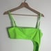 Skims recycled swim strapless monokini in neon green swimsuit one piece XL