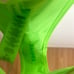 Skims recycled swim strapless monokini in neon green swimsuit one piece XL