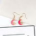 Blue star planet earrings small fresh ins net red long tassel asymmetric earring