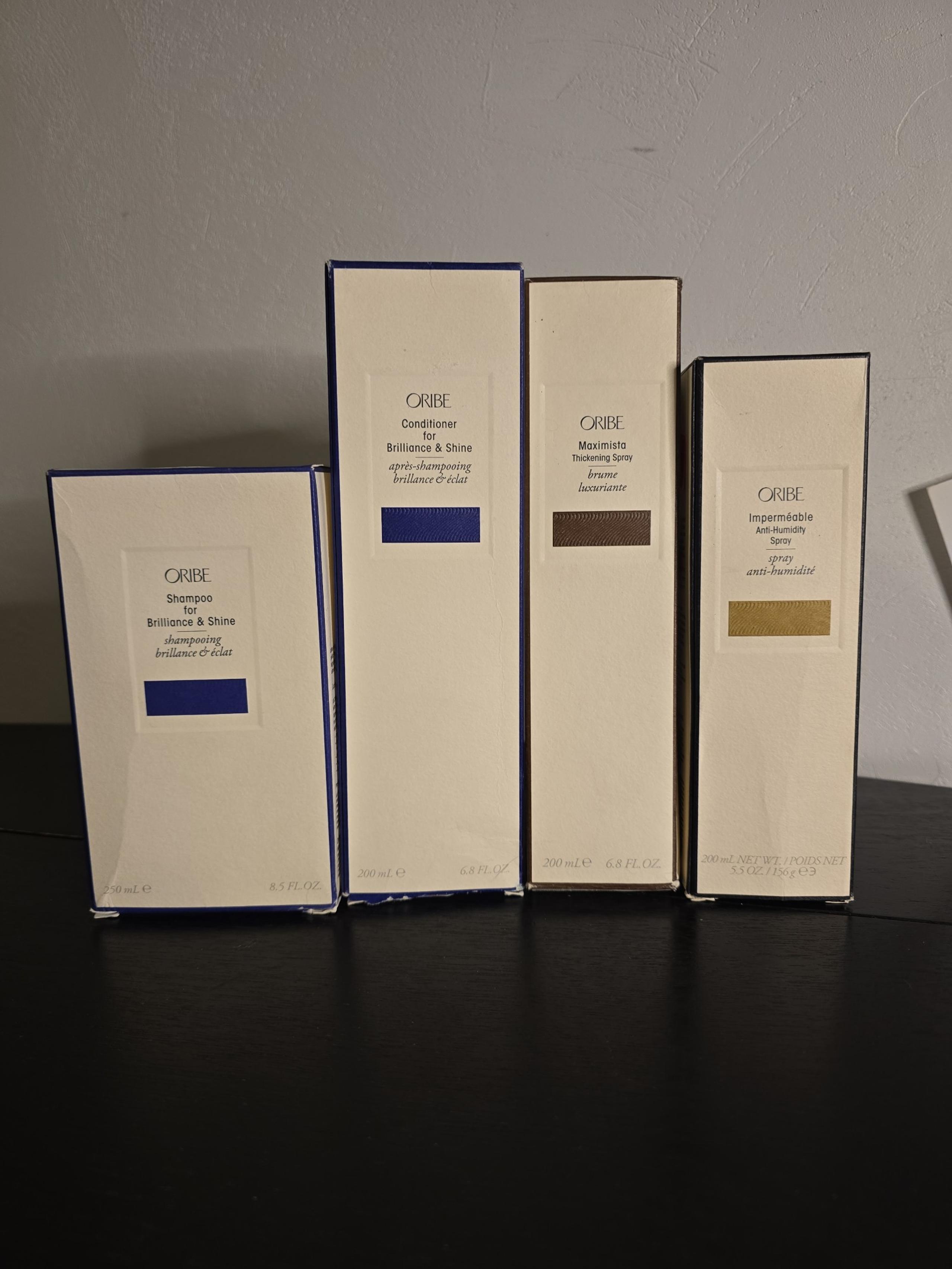 Oribe Signature Shampoo, Conditioner thickening & anti humidity Bundle New