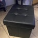 Cube Footrest Small Folding Storage Ottoman,, Foot Rest Stool, Set of 2
