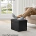Cube Footrest Small Folding Storage Ottoman,, Foot Rest Stool, Set of 2