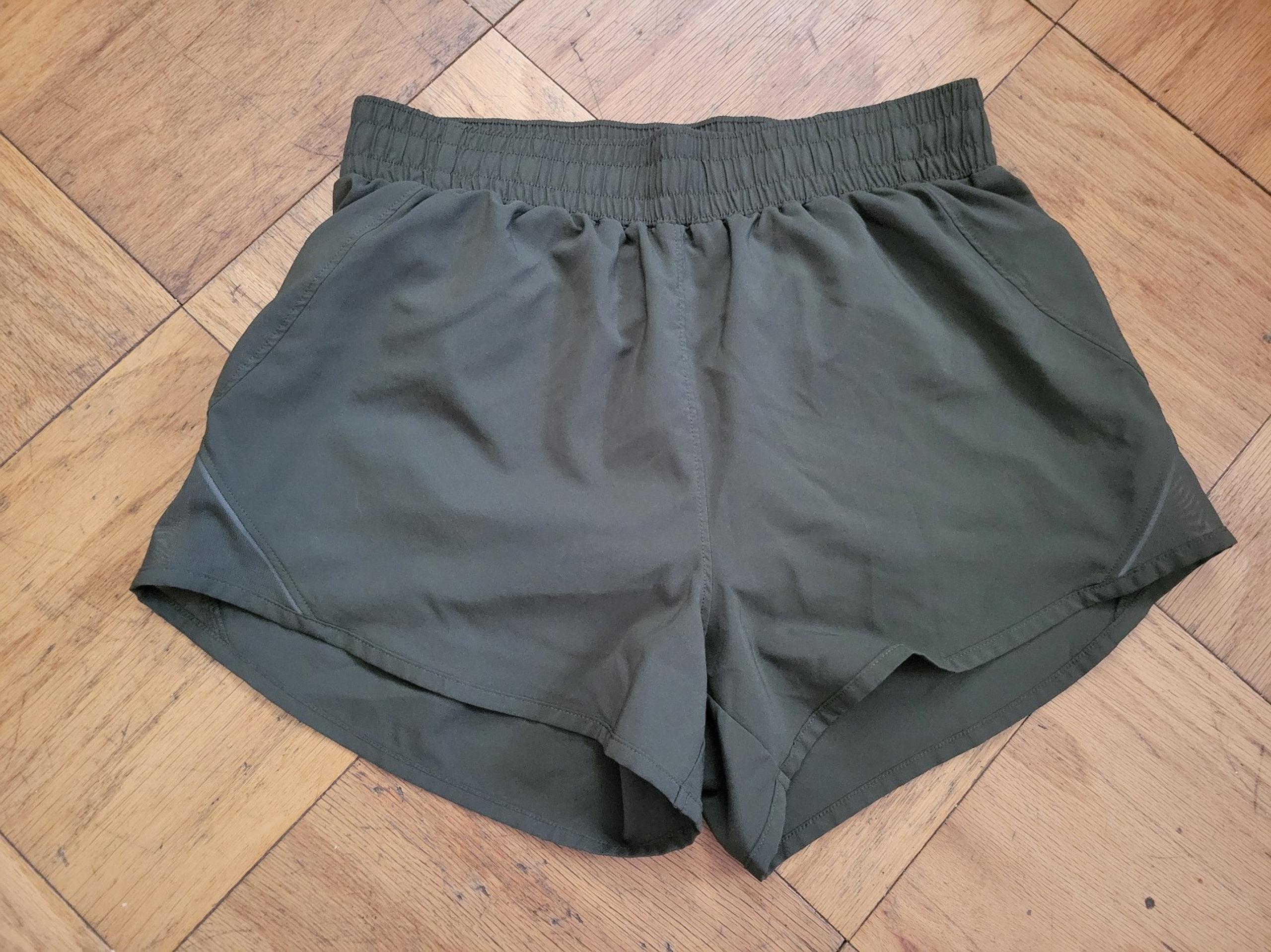 All in Motion Green Athletic Shorts Lightweight Performance