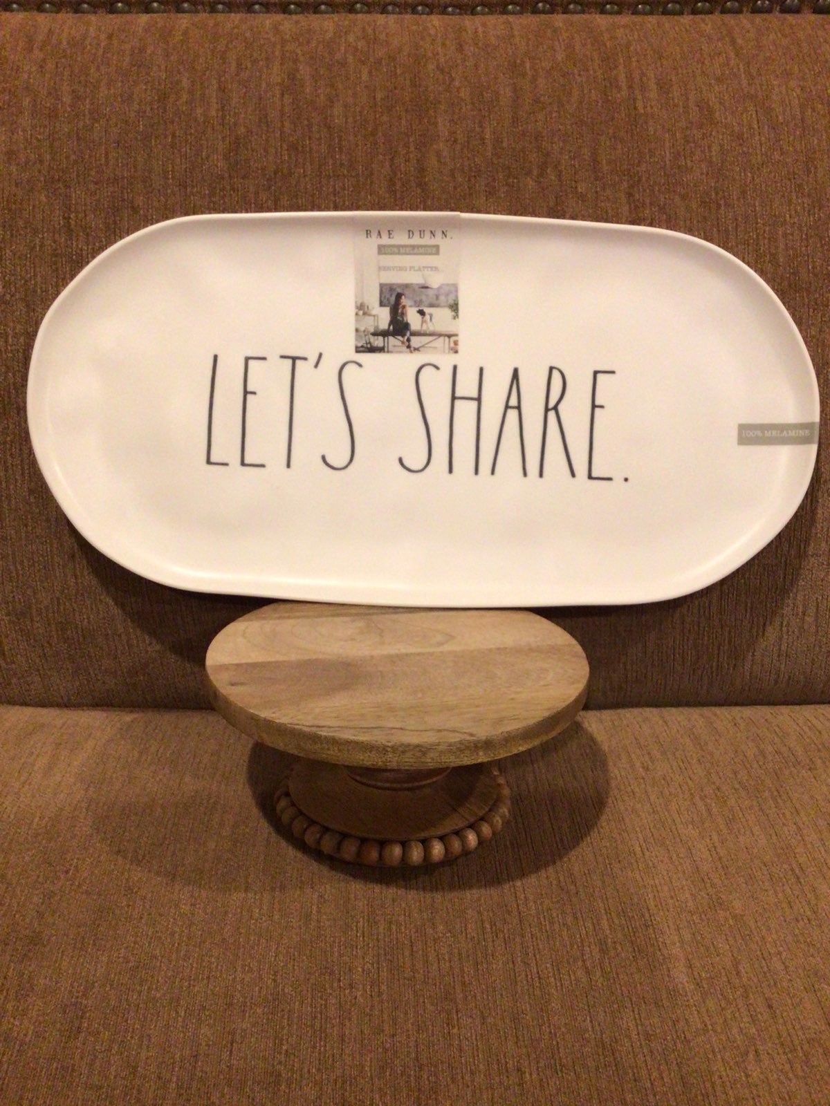 Rae Dunn LET’S SHARE Melamine Platter