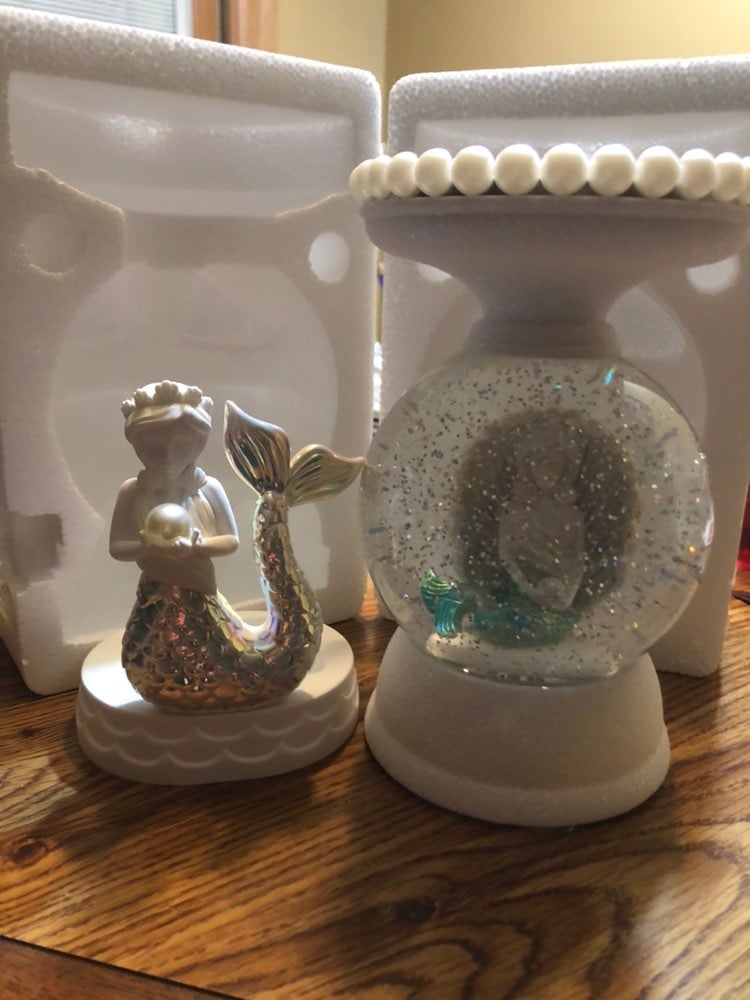 BBW MERMAID 3 Wick CANDLE HOLDER AND SOAP HOLDER
