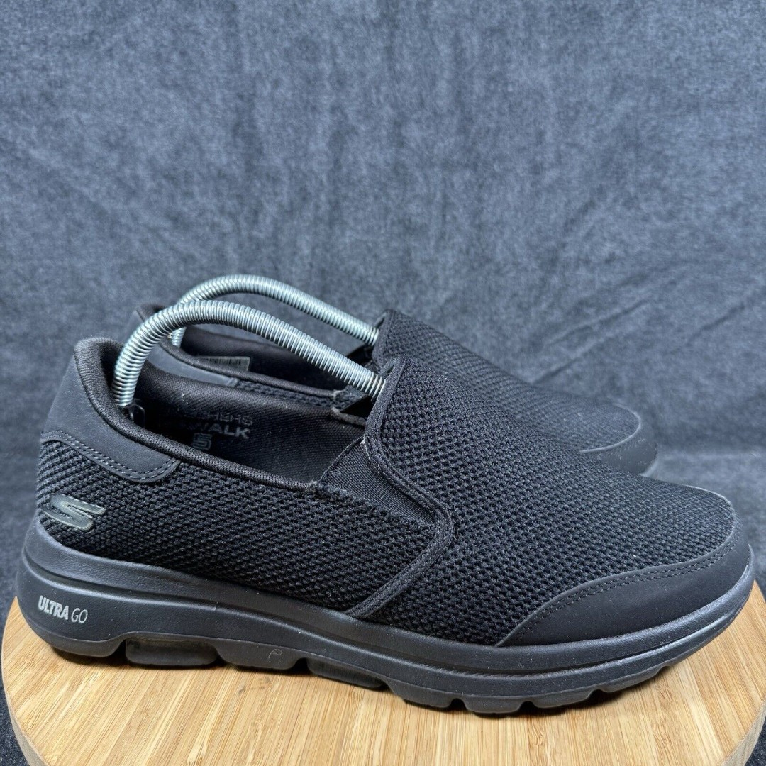 Skechers Mens Go Walk 5 Beeline 216063 Black Running Shoes Sneakers Size 9