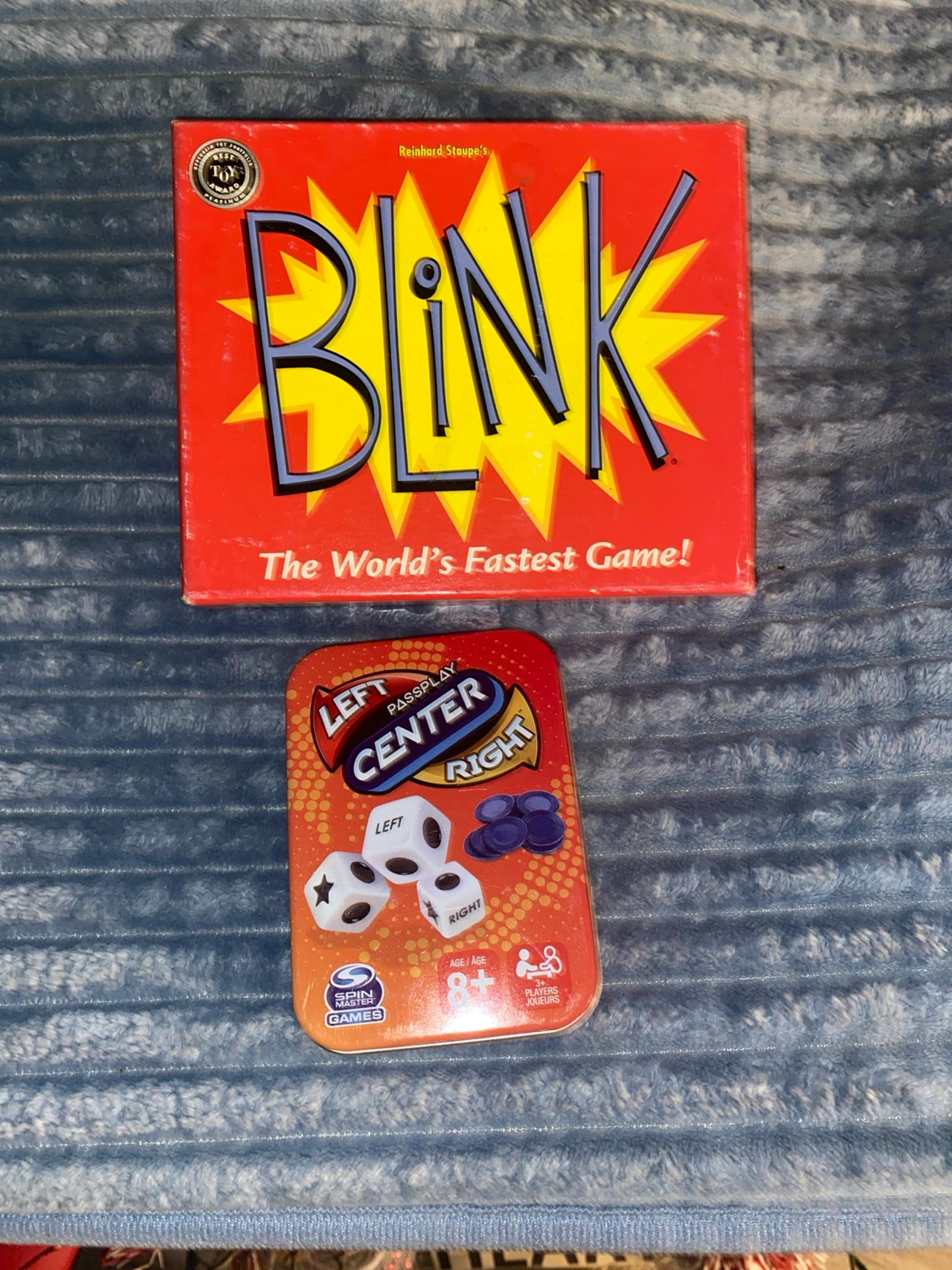 Blink & Pass/Play Center Travel Game.Bundle