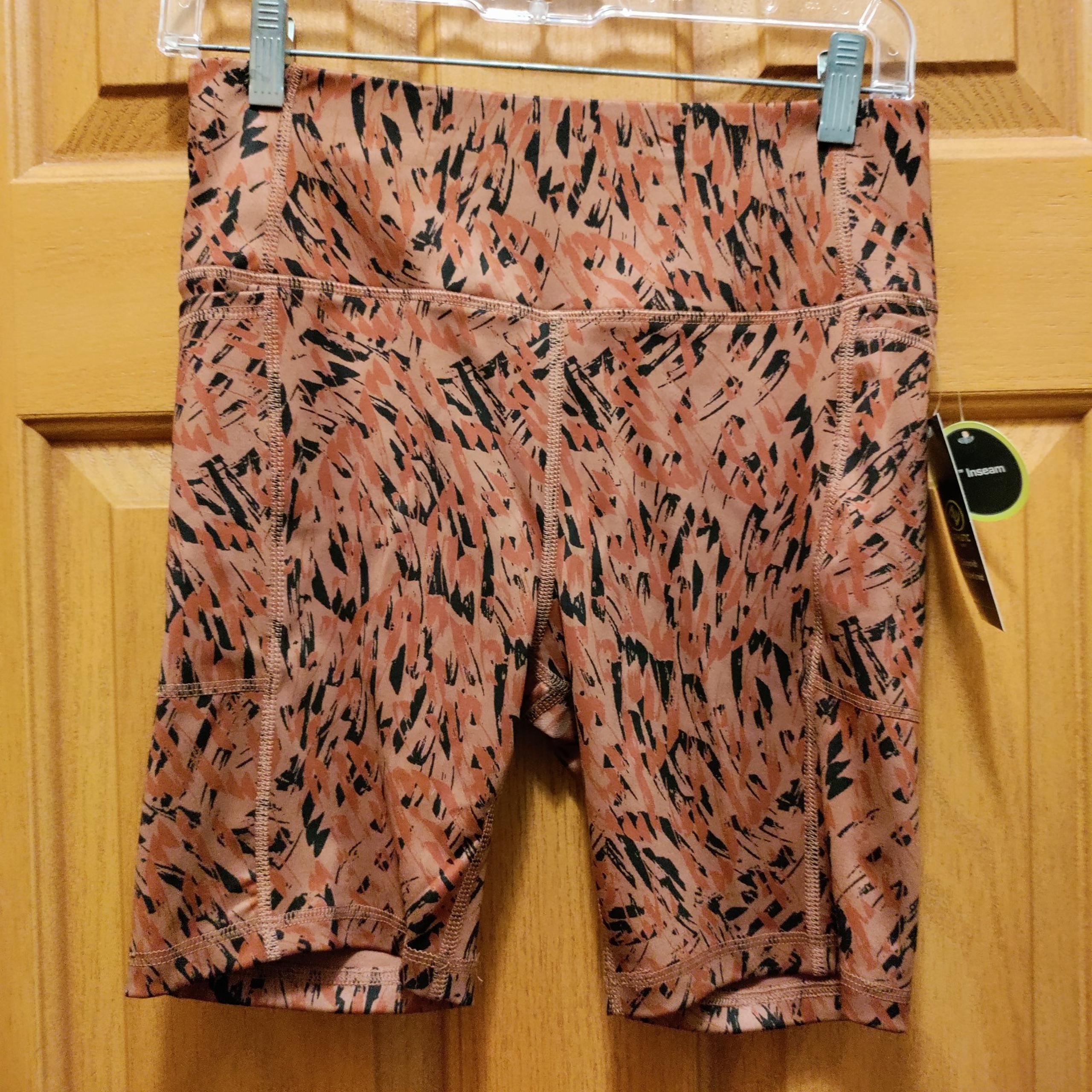 Womens Athletic Works Bike Short Brown Size S (4-6)