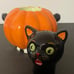 Halloween Cat and Pumpkin Salt and Pepper Shakers