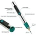 Cordless Electric Mini Drill Grinder Engraving Pen Variable Speed Rotary Tool US