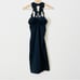 Misha Collection SMALL black strappy halter neck mini bodycon dress