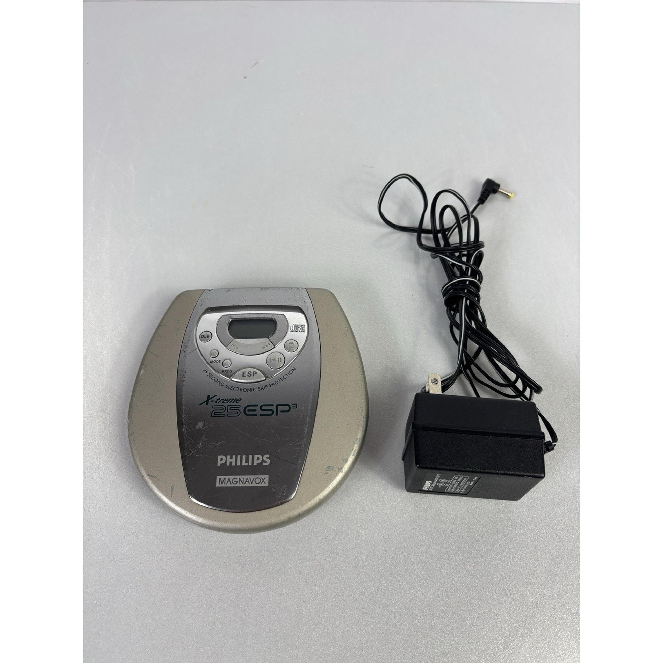 Philips Magnavox Portable CD Player X-Treme 25 ESP3 Tested and Works