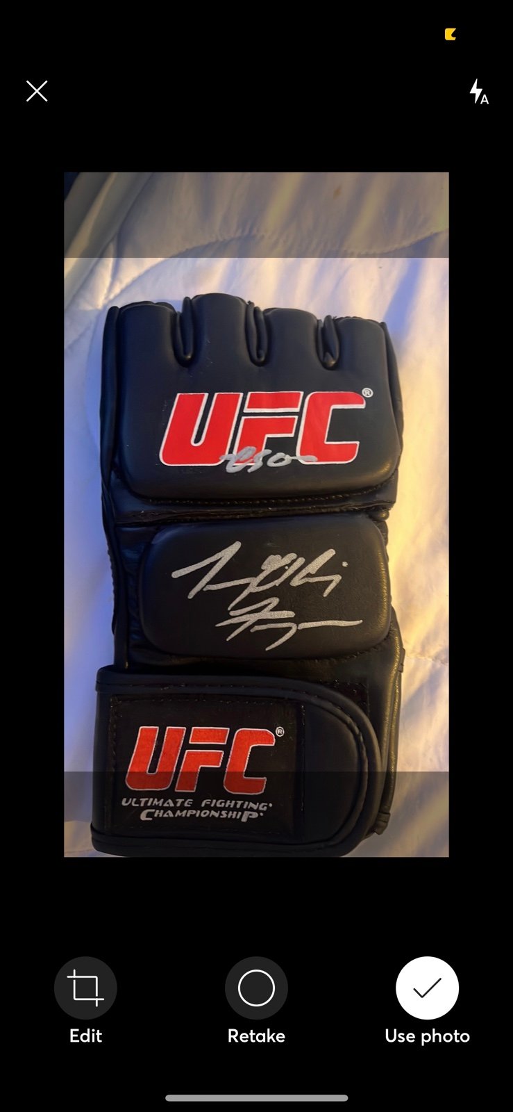 Signed Autographed UFC