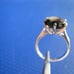 4.90ct 100% REAL NATURAL BLACK DIAMOND RING, CERTIFICATE,FR EE DIA TESTER Size 8