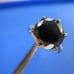 4.90ct 100% REAL NATURAL BLACK DIAMOND RING, CERTIFICATE,FR EE DIA TESTER Size 8