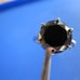 4.90ct 100% REAL NATURAL BLACK DIAMOND RING, CERTIFICATE,FR EE DIA TESTER Size 8