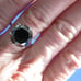 4.90ct 100% REAL NATURAL BLACK DIAMOND RING, CERTIFICATE,FR EE DIA TESTER Size 8