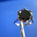 4.90ct 100% REAL NATURAL BLACK DIAMOND RING, CERTIFICATE,FR EE DIA TESTER Size 8