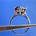 4.90ct 100% REAL NATURAL BLACK DIAMOND RING, CERTIFICATE,FR EE DIA TESTER Size 8