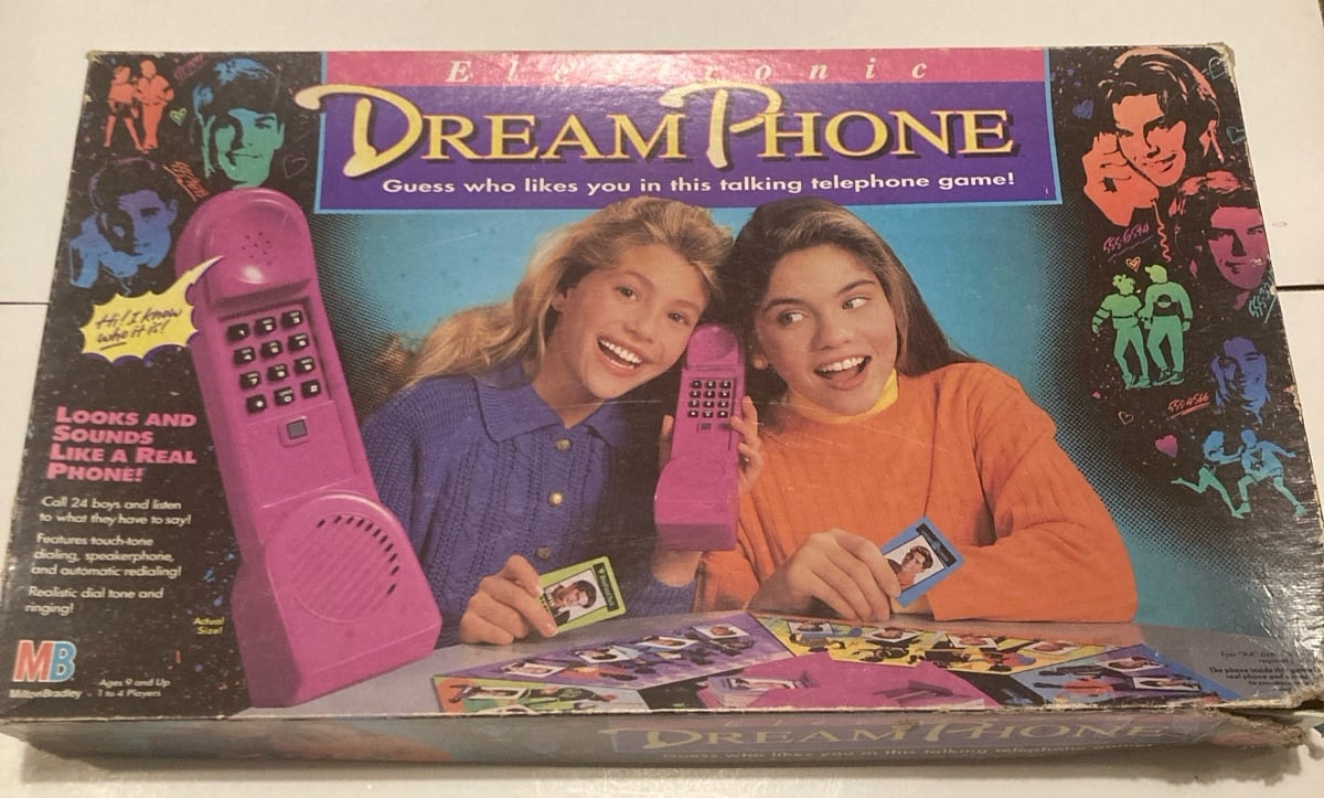 1991 Electronic Dream Phone MB board game complete 100% working phone tested!