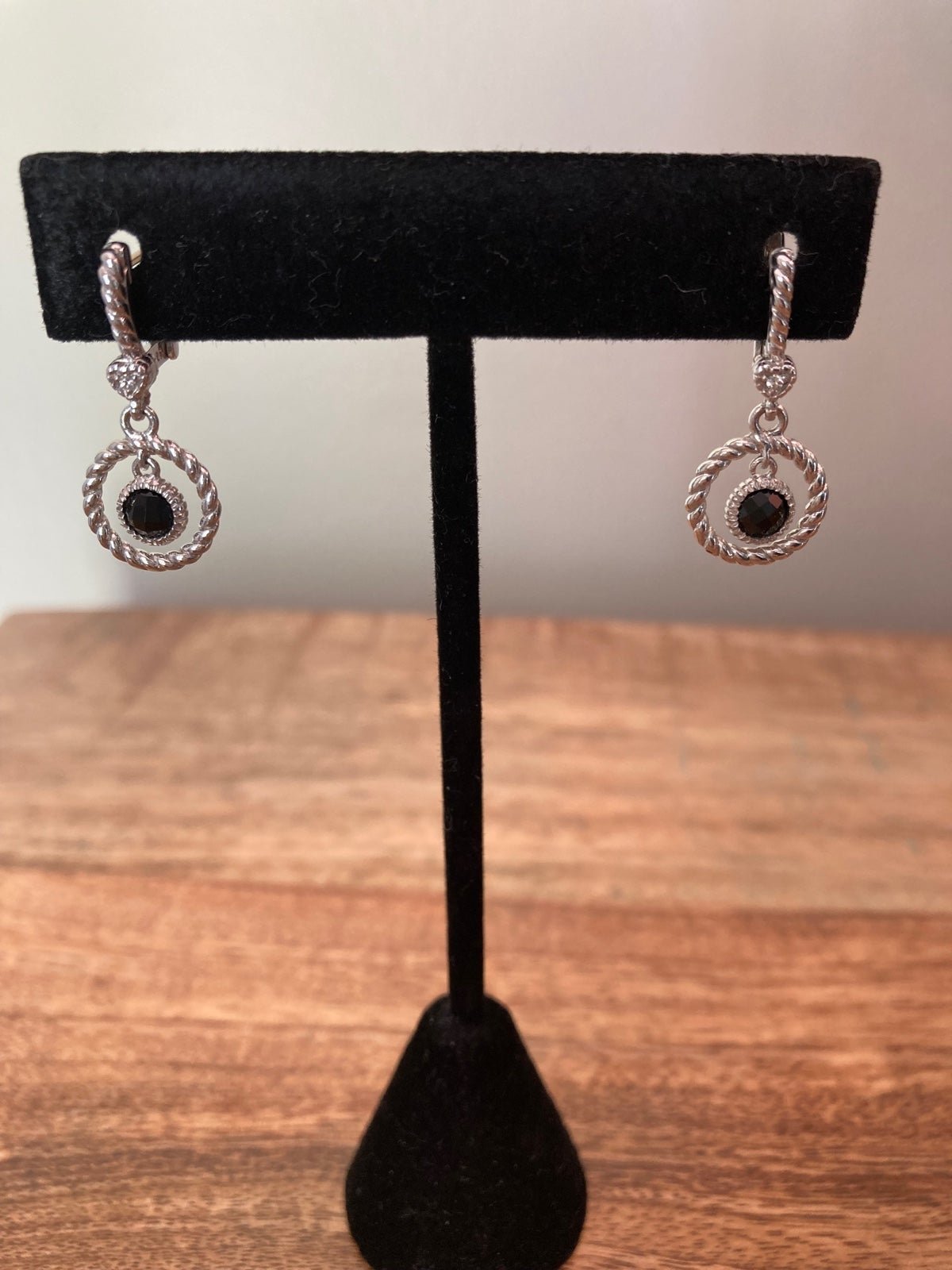 Judith Ripka Diamond and Onyx Earring’s