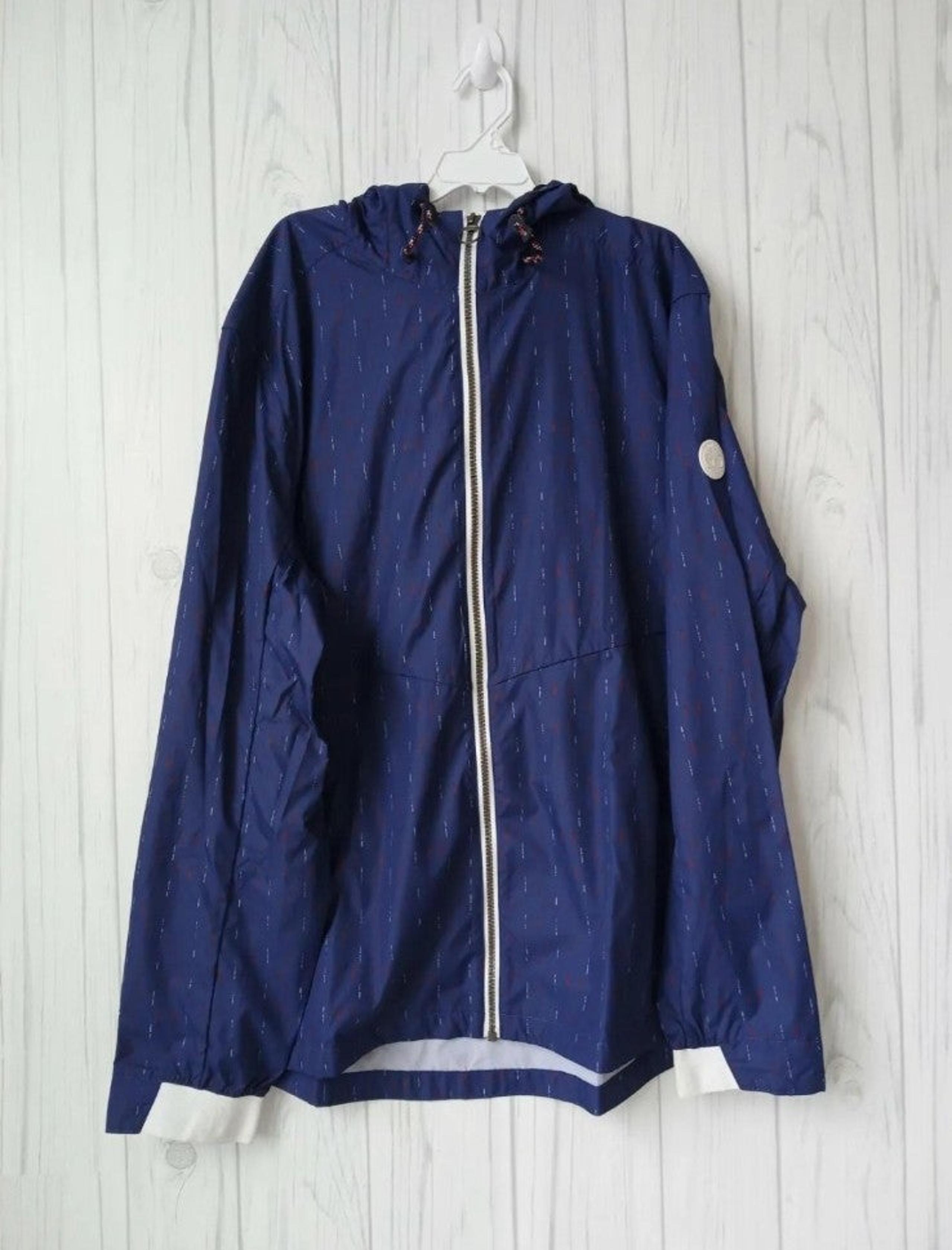 XL MEN'S TIMBERLAND JACKET HOODIE NAVY / WHITE