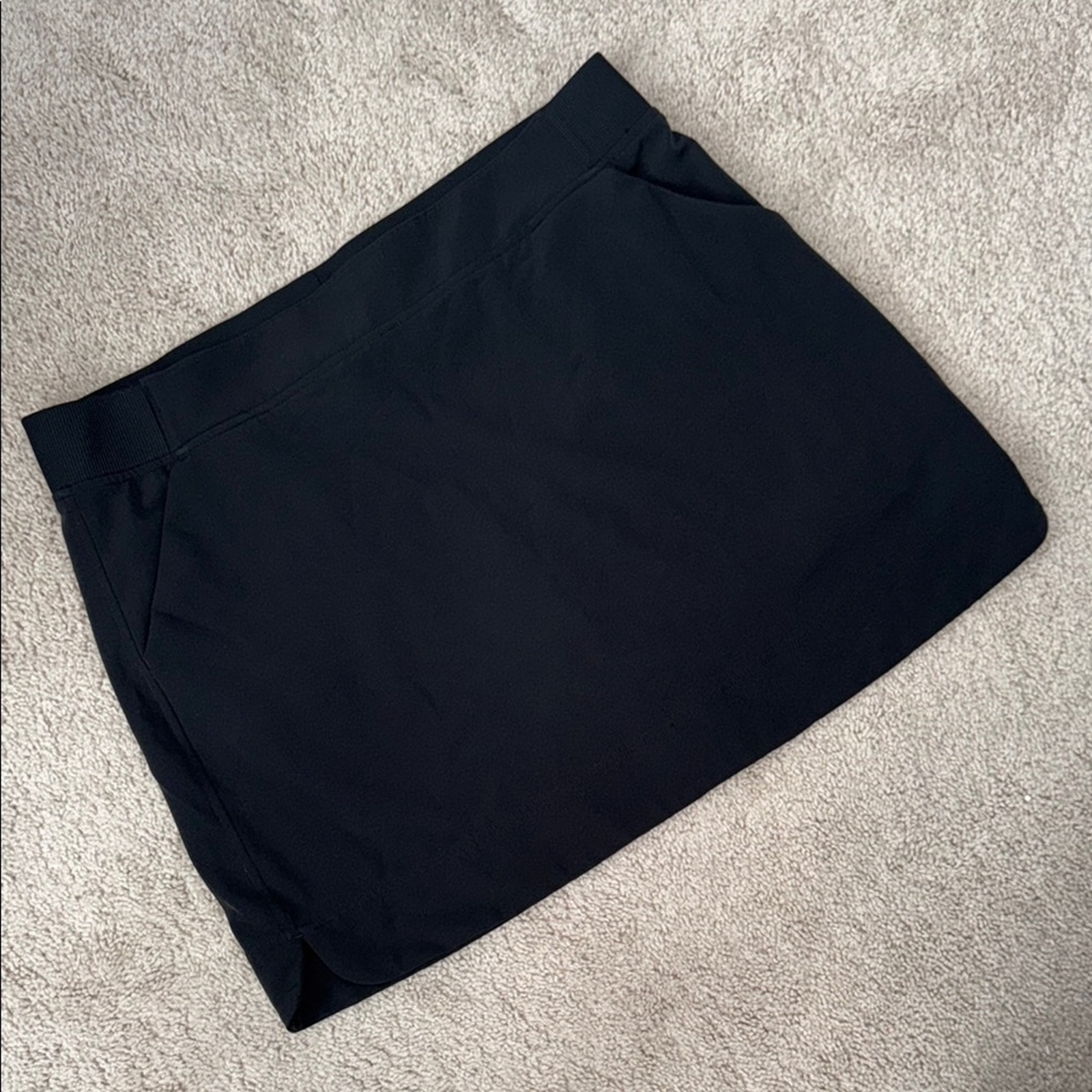 32 Degrees Black Pull On Athletic Skirt Skort Pockets Women's XL