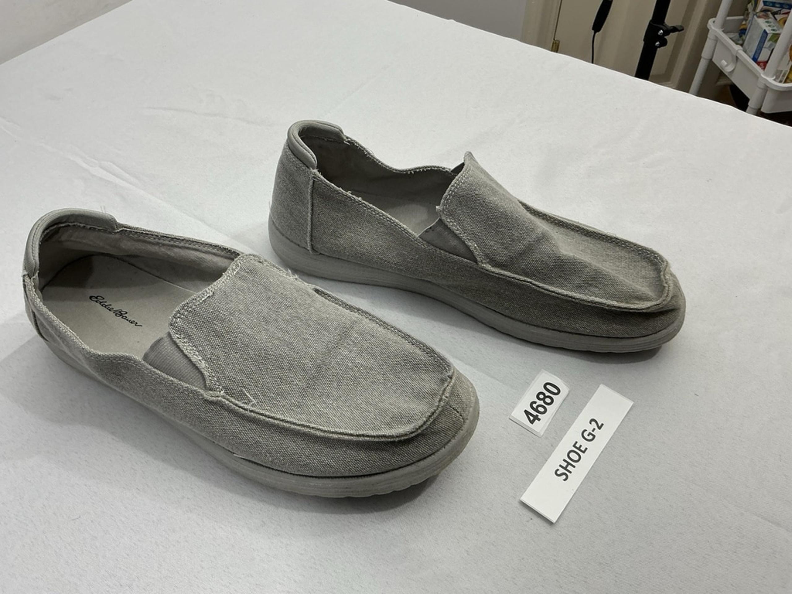 Men’s Eddie Bauer Eddie Boat Shoes 11 M Gray Slip On