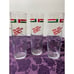 Lot of 3 - Vintage The Old Spaghetti Factory Drinking 7 Tall Thin Glasses