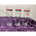 Lot of 3 - Vintage The Old Spaghetti Factory Drinking 7 Tall Thin Glasses