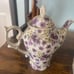 Victorias garden purple flowers tea set (RARE VINTAGE) 9 peice set