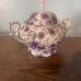 Victorias garden purple flowers tea set (RARE VINTAGE) 9 peice set
