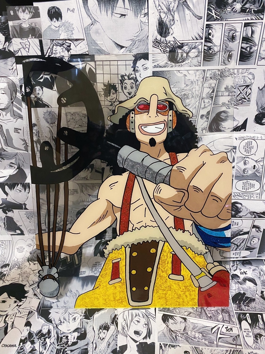 USOPP ONE PIECE GLASS PAINTING