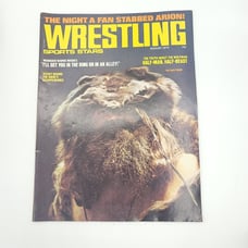 Vintage 1975 Wrestling Sports Stars Magazine THE WOLFMAN /WOMENS WRESTLING VG