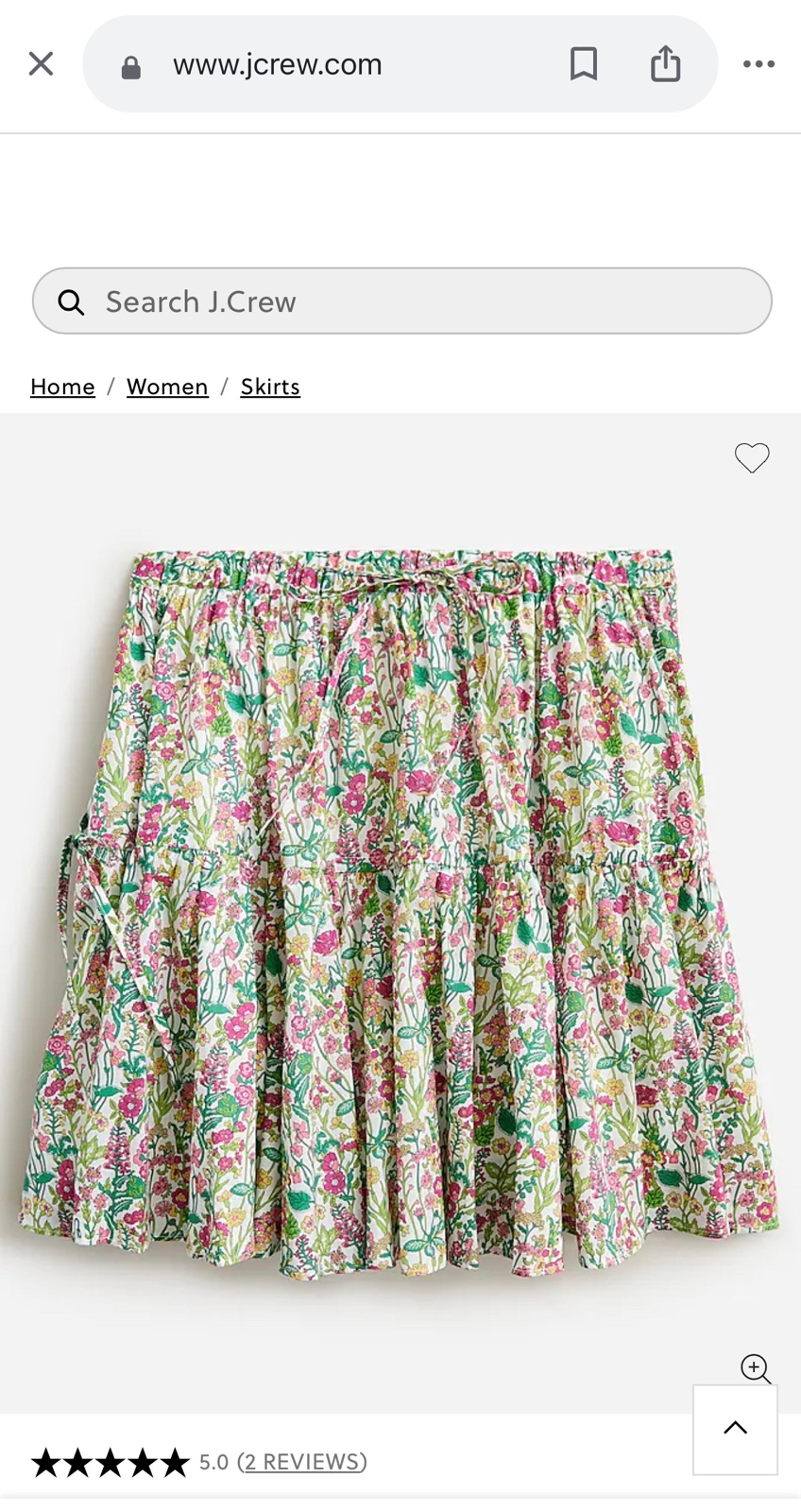 JCrew floral skirt