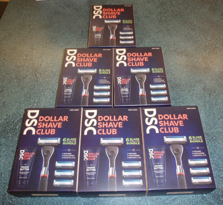 Lot of 6 Dollar Shave Club 6 Blades NEW!