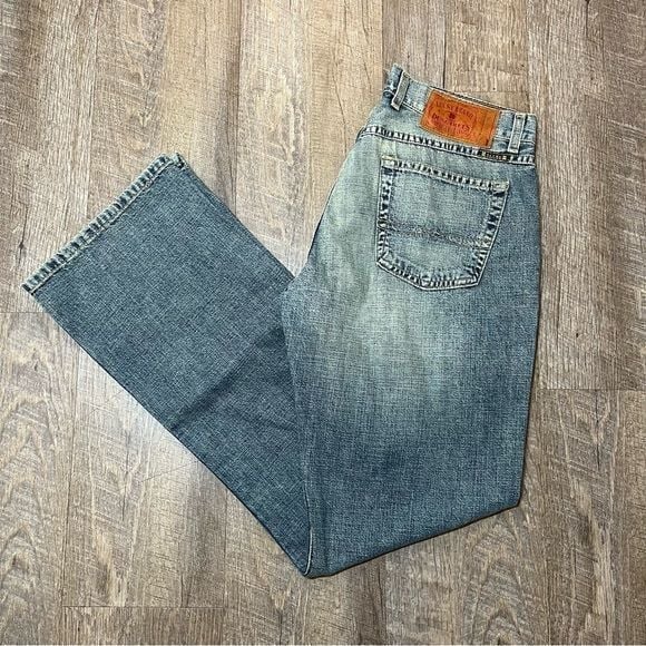 Vintage Y2k Lucky Brand Medium Wash Low Rise Flare Jeans Womens Size 29/8.