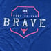 Under Armour Shirt Mens XL Blue Project Rock Home Of The Brave Flag Workout Gym