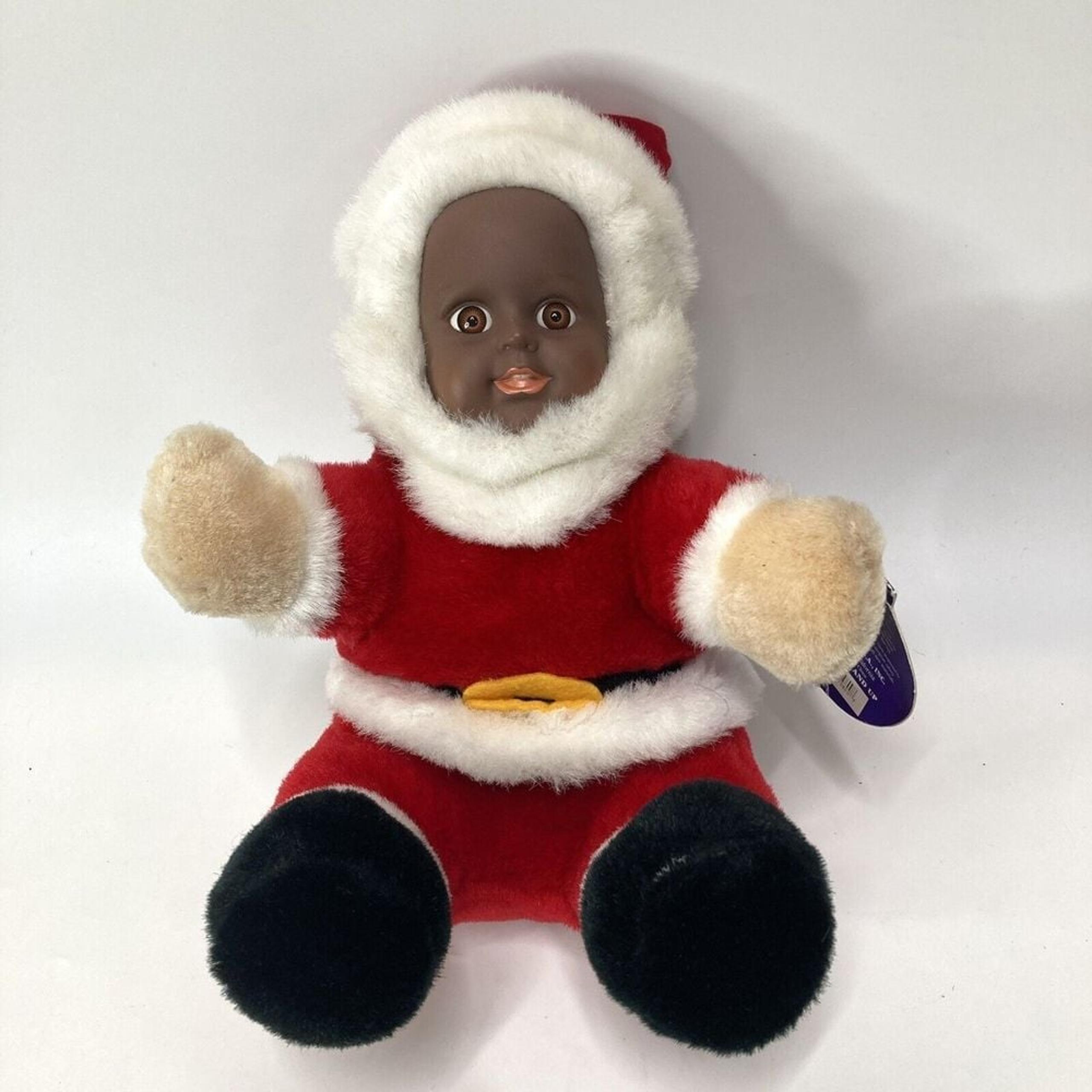 Vintage Christmas Santa Plush Kellytoy Baby Dolls Special Creations Vinyl Face