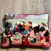 Vintage Peruvian Arpillera Feria 3D Folk Art Handmade Tapestry Pillow Crochet