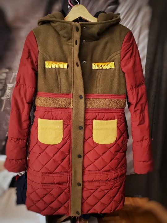 Elegant and colorful down jacket